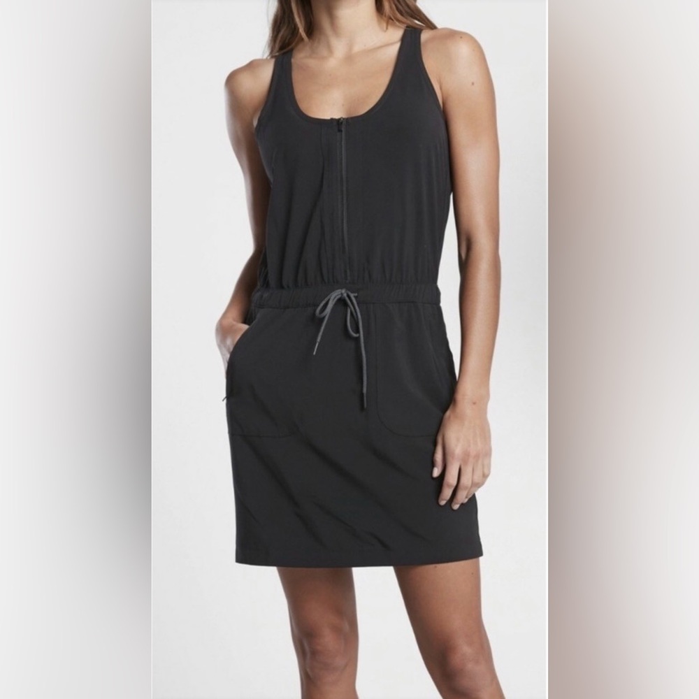 Athleta Black Sleeveless Skort Dress